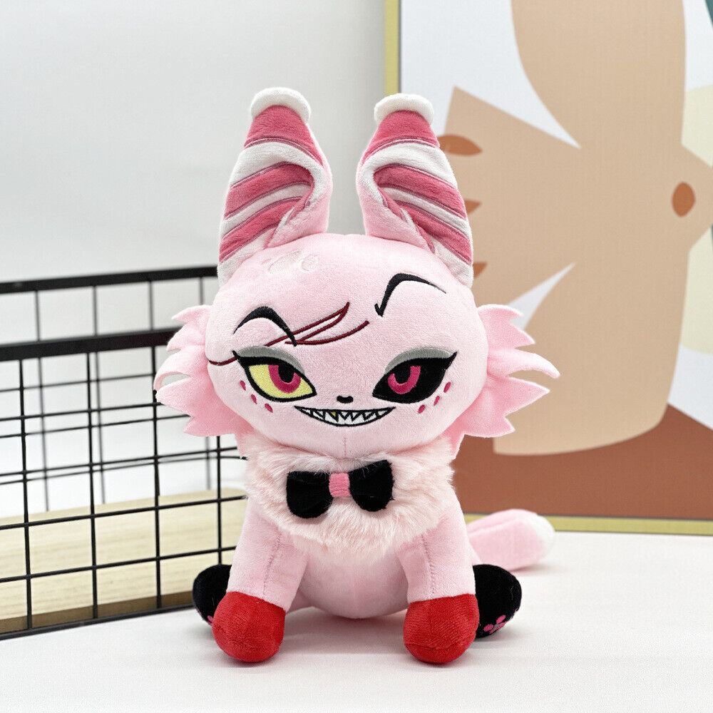 Hazbin Hotel Lucifer Husk Angel Meow Plush Toy Stuffed Doll Soft Figure Xmas - Picture 19 of 37