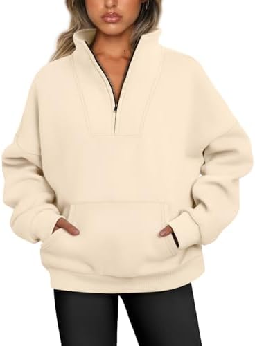 Y2K Oversized Hoodies �C Quarter & Half Zip Sweatshirts for Spring Fall - Picture 22 of 33