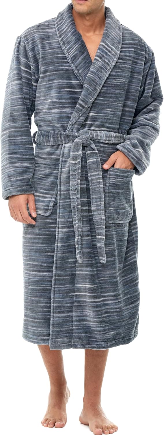 Mens Robe Plush, Mens Bath Robes for Men, Men's Robe Plush, Men's Bathrobes - Picture 27 of 40