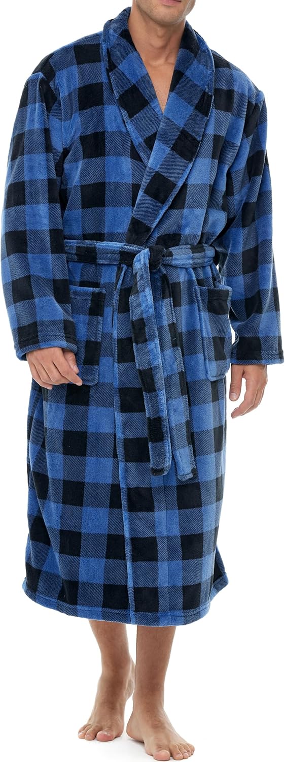 Mens Robe Plush, Mens Bath Robes for Men, Men's Robe Plush, Men's Bathrobes - Picture 40 of 40