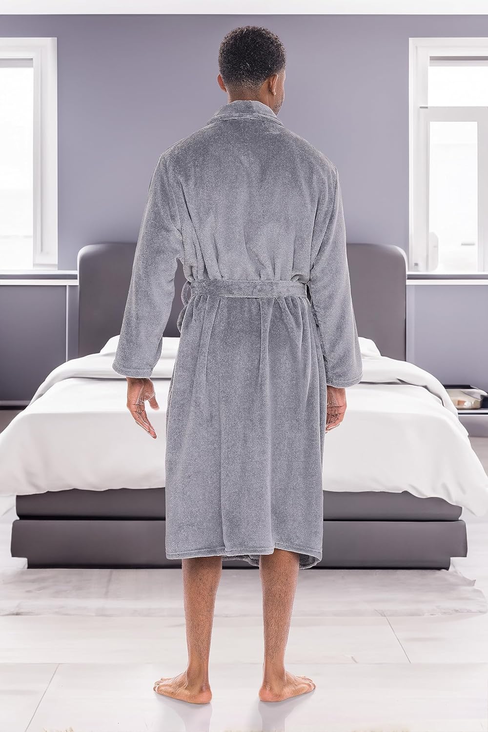 Mens Robe Plush, Mens Bath Robes for Men, Men's Robe Plush, Men's Bathrobes - Picture 25 of 40