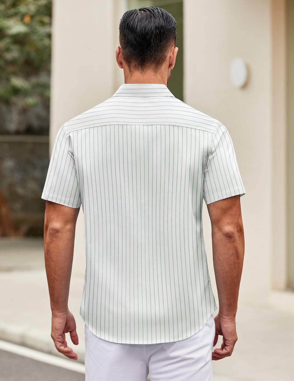 Mens Short Sleeve Casual Button Down Shirts Summer Untucked Dress Shirts - Picture 150 of 154