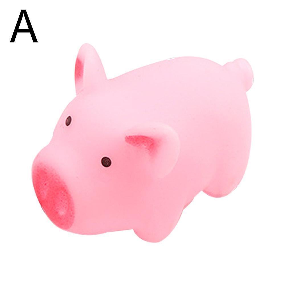Cute Pink Screaming Pig Squeezing Music Crying Piglet Stress Reliever ToF5 - Picture 13 of 14