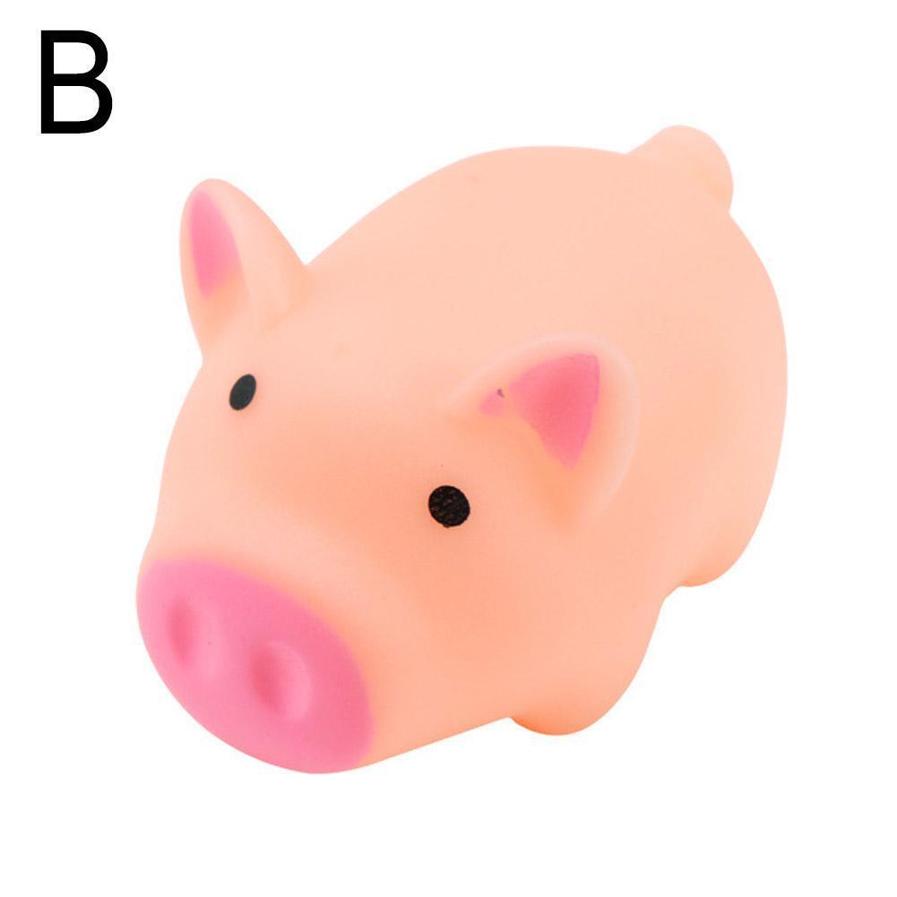 Cute Pink Screaming Pig Squeezing Music Crying Piglet Stress Reliever ToF5 - Picture 14 of 14