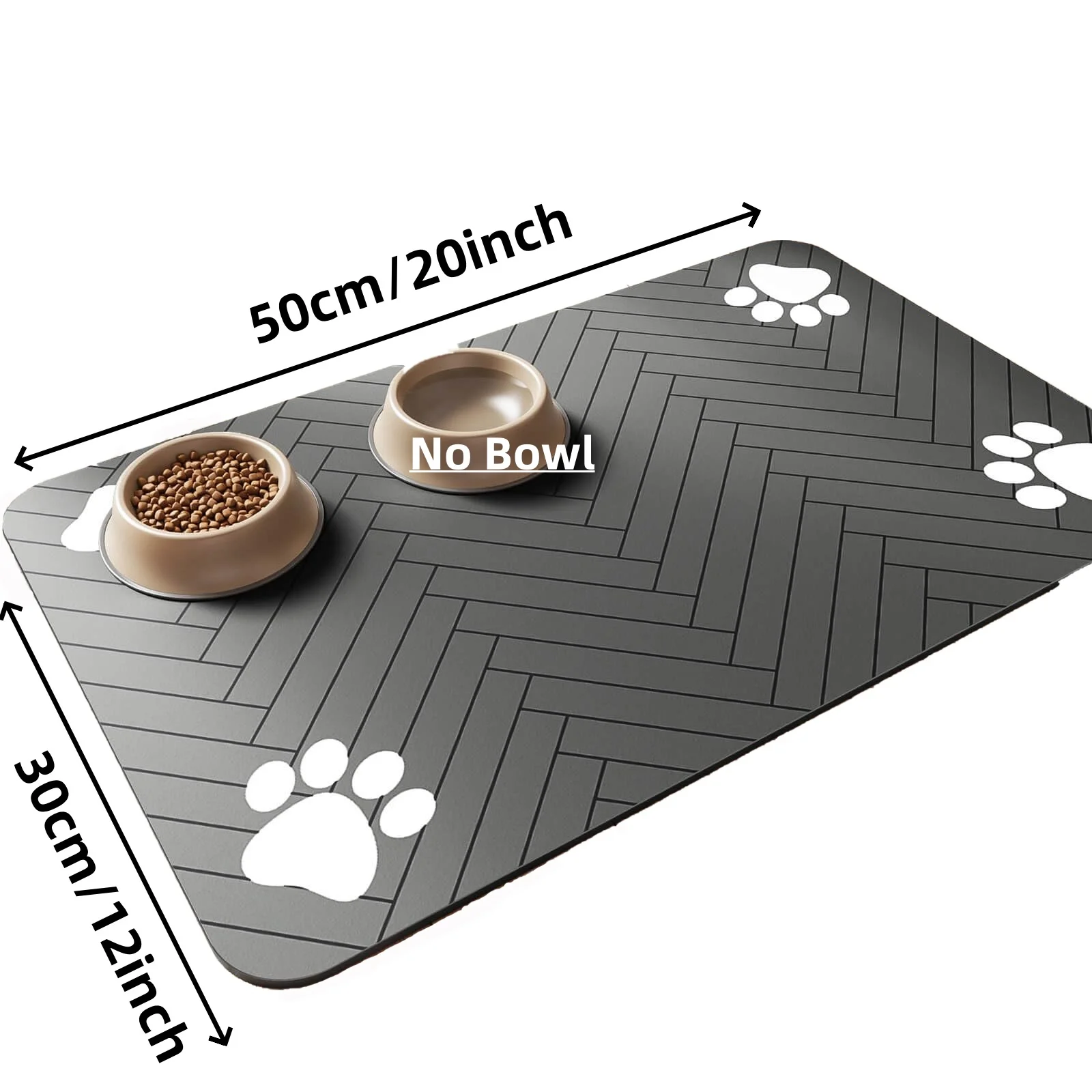 Pet Feeding Mat-Absorbent Pet Placemat for Food Waterproof Cat Dog Food Mat