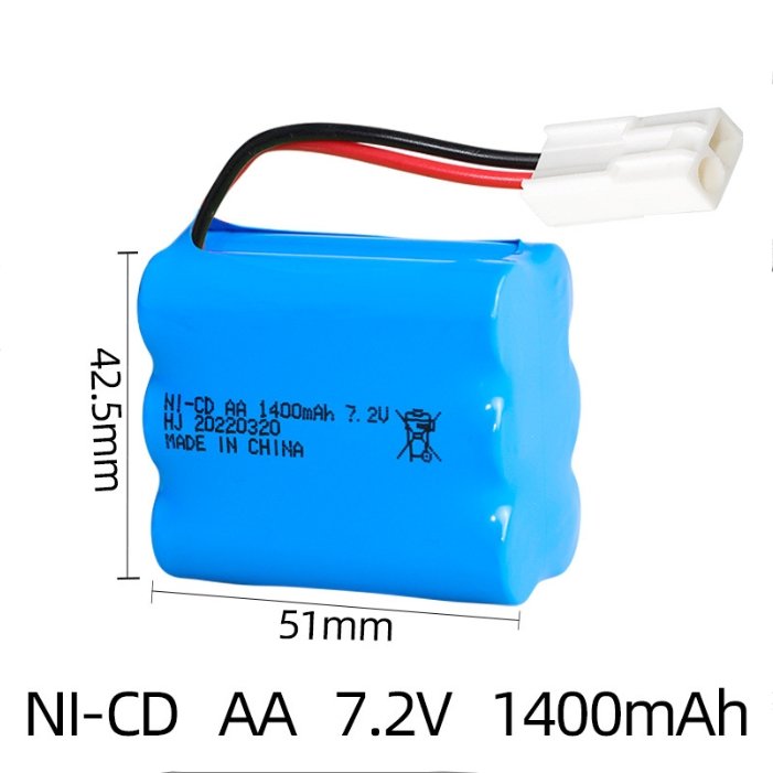 7.2V 1400mAh Ni-Cd AA Rechargeable Battery Pack Mini Tamiya Plug For Rc Toys Car - Picture 13 of 16