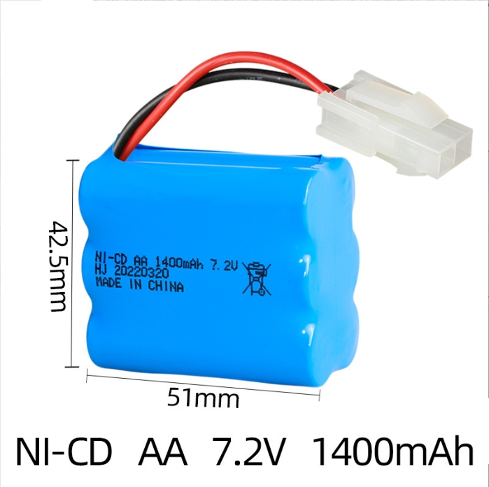 7.2V 1400mAh Ni-Cd AA Rechargeable Battery Pack Mini Tamiya Plug For Rc Toys Car - Picture 14 of 16