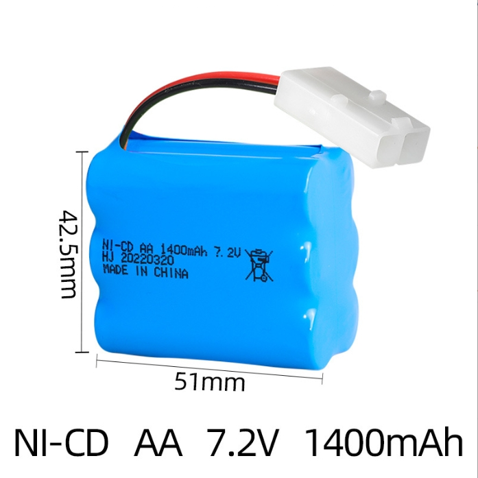 7.2V 1400mAh Ni-Cd AA Rechargeable Battery Pack Mini Tamiya Plug For Rc Toys Car - Picture 15 of 16