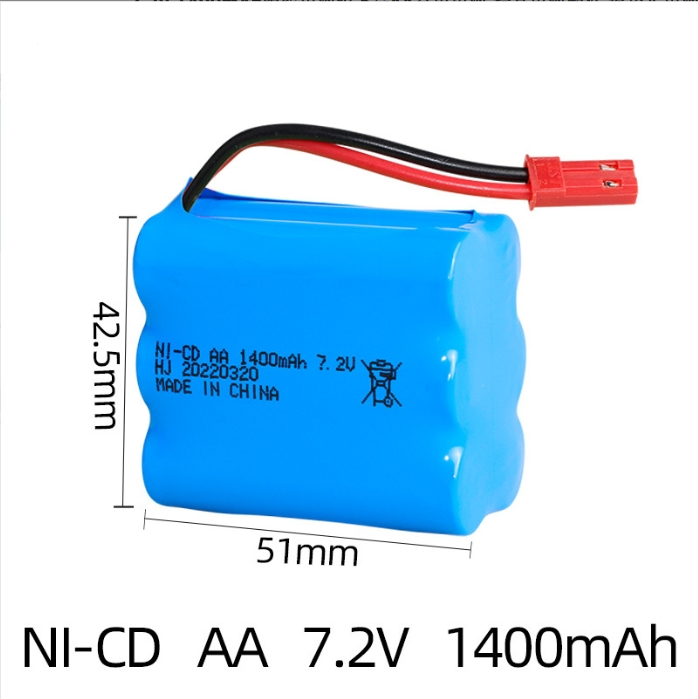 7.2V 1400mAh Ni-Cd AA Rechargeable Battery Pack Mini Tamiya Plug For Rc Toys Car - Picture 12 of 16