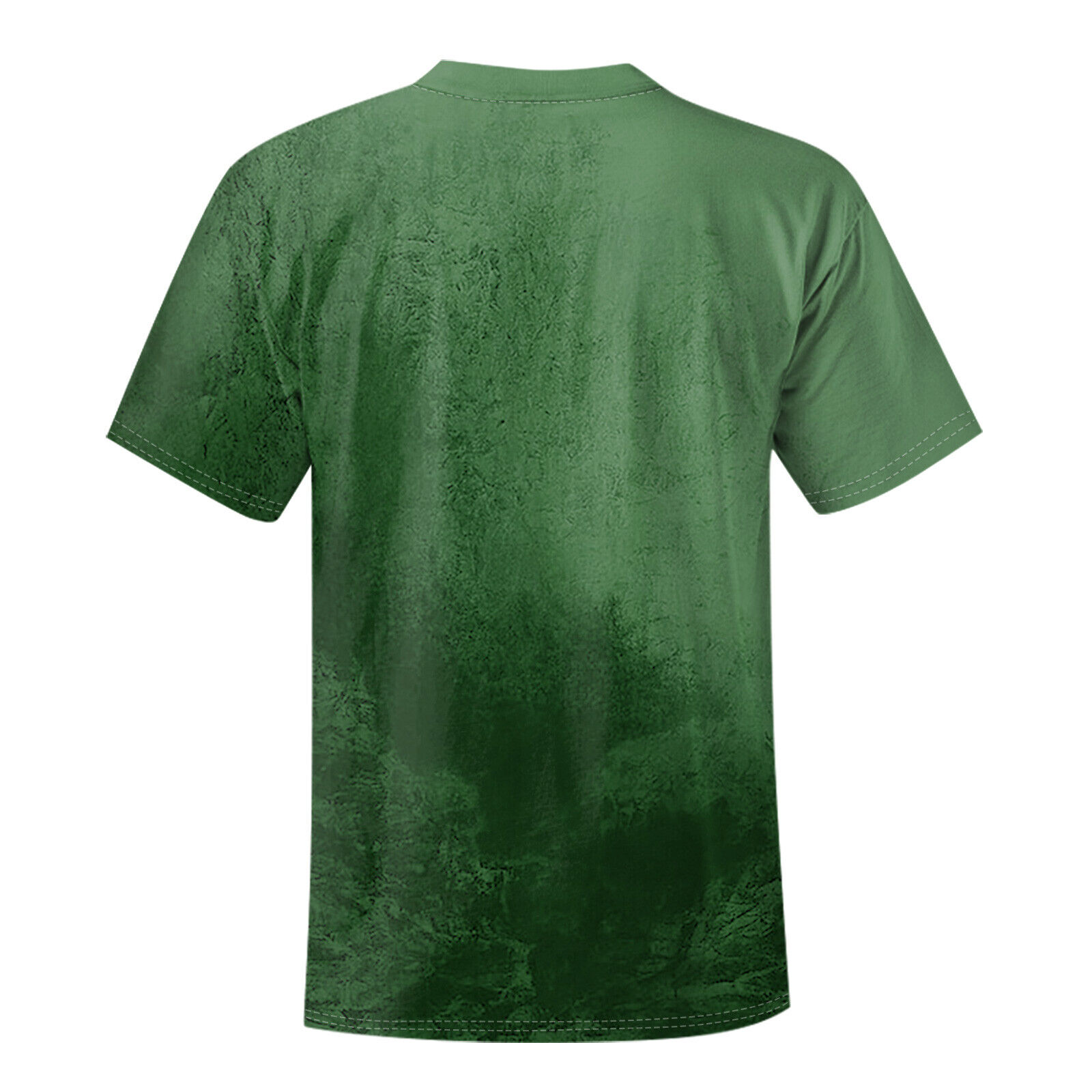 Herren Farbverlauf bedruckte T-Shirts Straße Freizeit Farbblockierung Kurzarm Tops - Bild 13 von 20