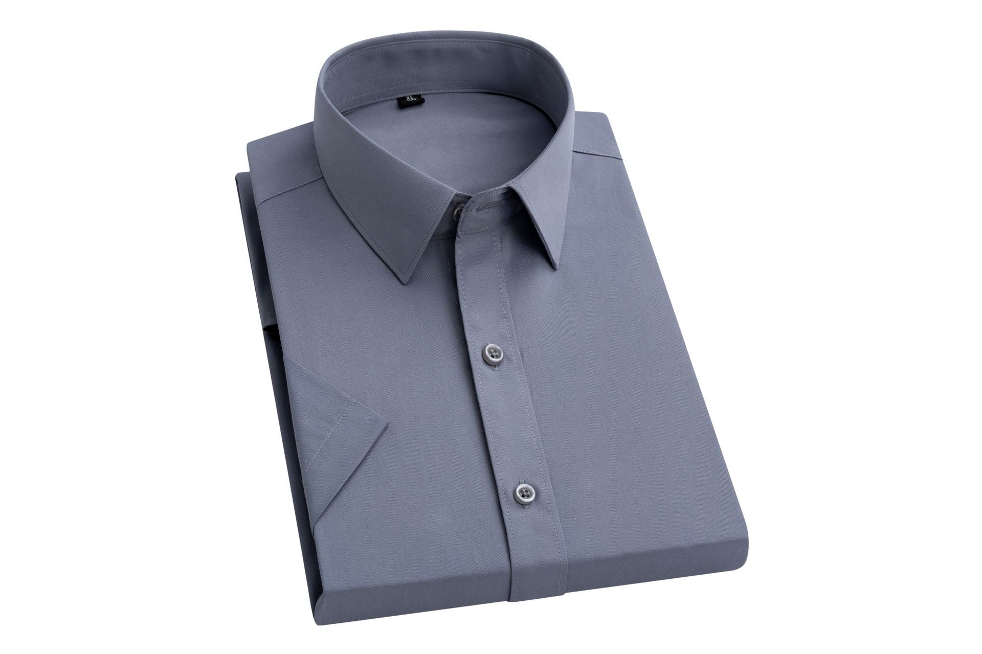 Summer Short Sleeved Shirt Mens White Business Shirt Formal Dress Work T Shirts - Bild 22 von 32