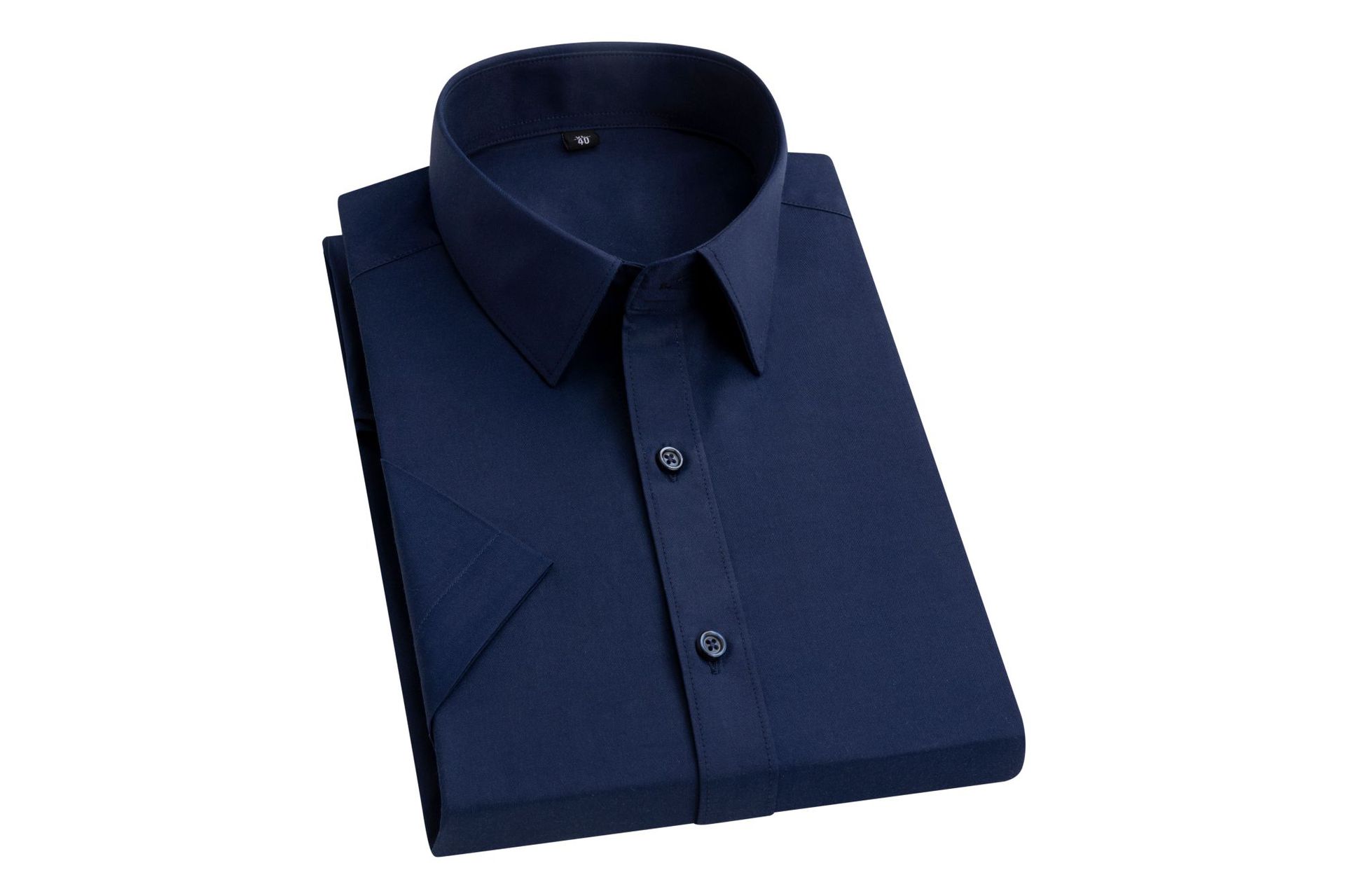 Summer Short Sleeved Shirt Mens White Business Shirt Formal Dress Work T Shirts - Bild 23 von 32