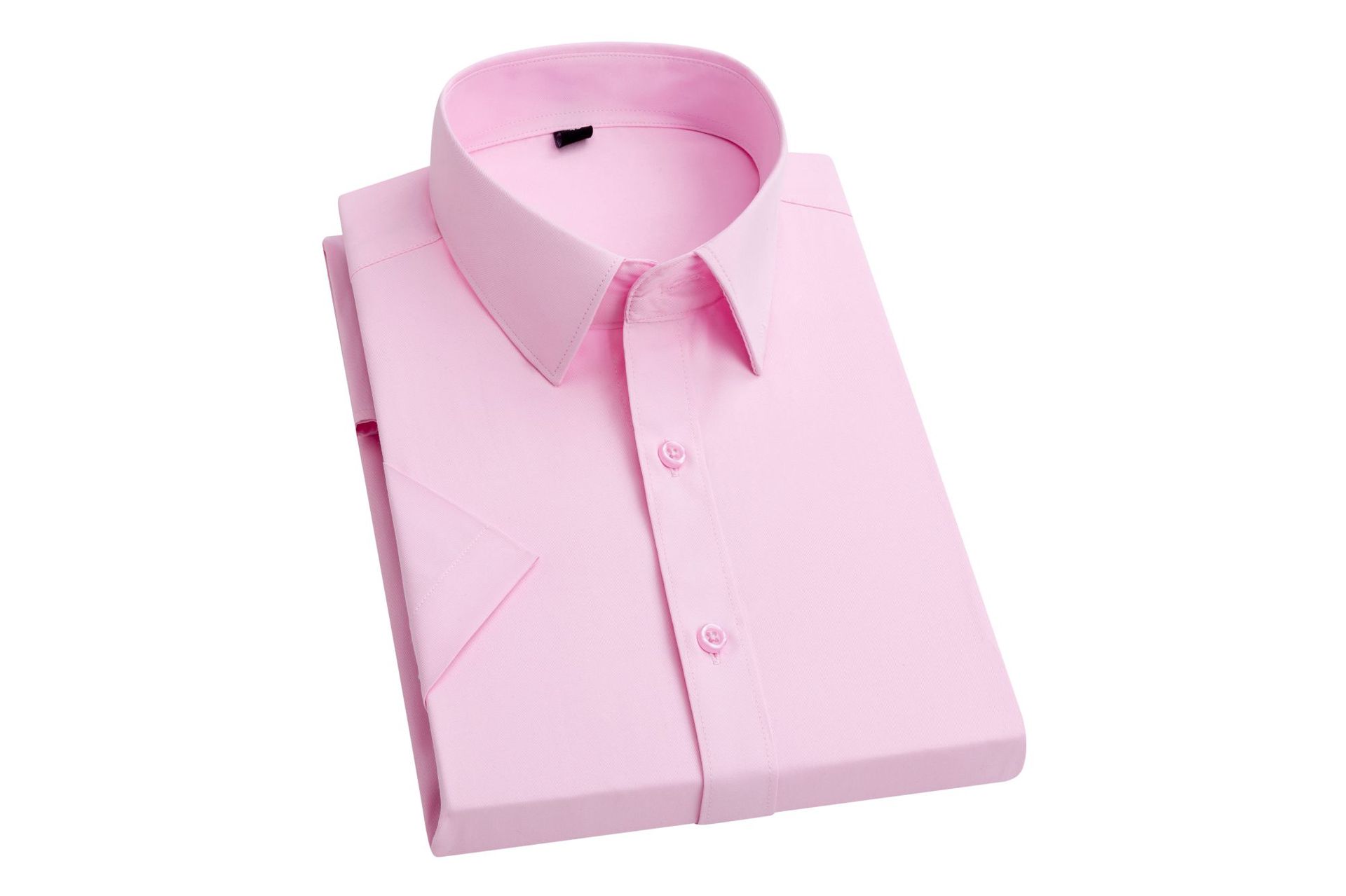Summer Short Sleeved Shirt Mens White Business Shirt Formal Dress Work T Shirts - Bild 24 von 32