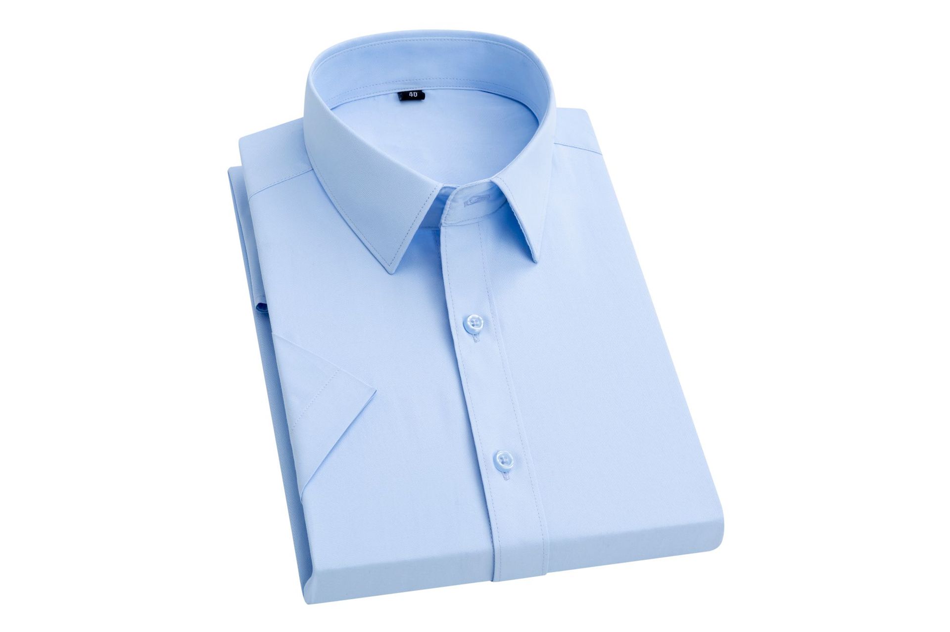 Summer Short Sleeved Shirt Mens White Business Shirt Formal Dress Work T Shirts - Bild 26 von 32