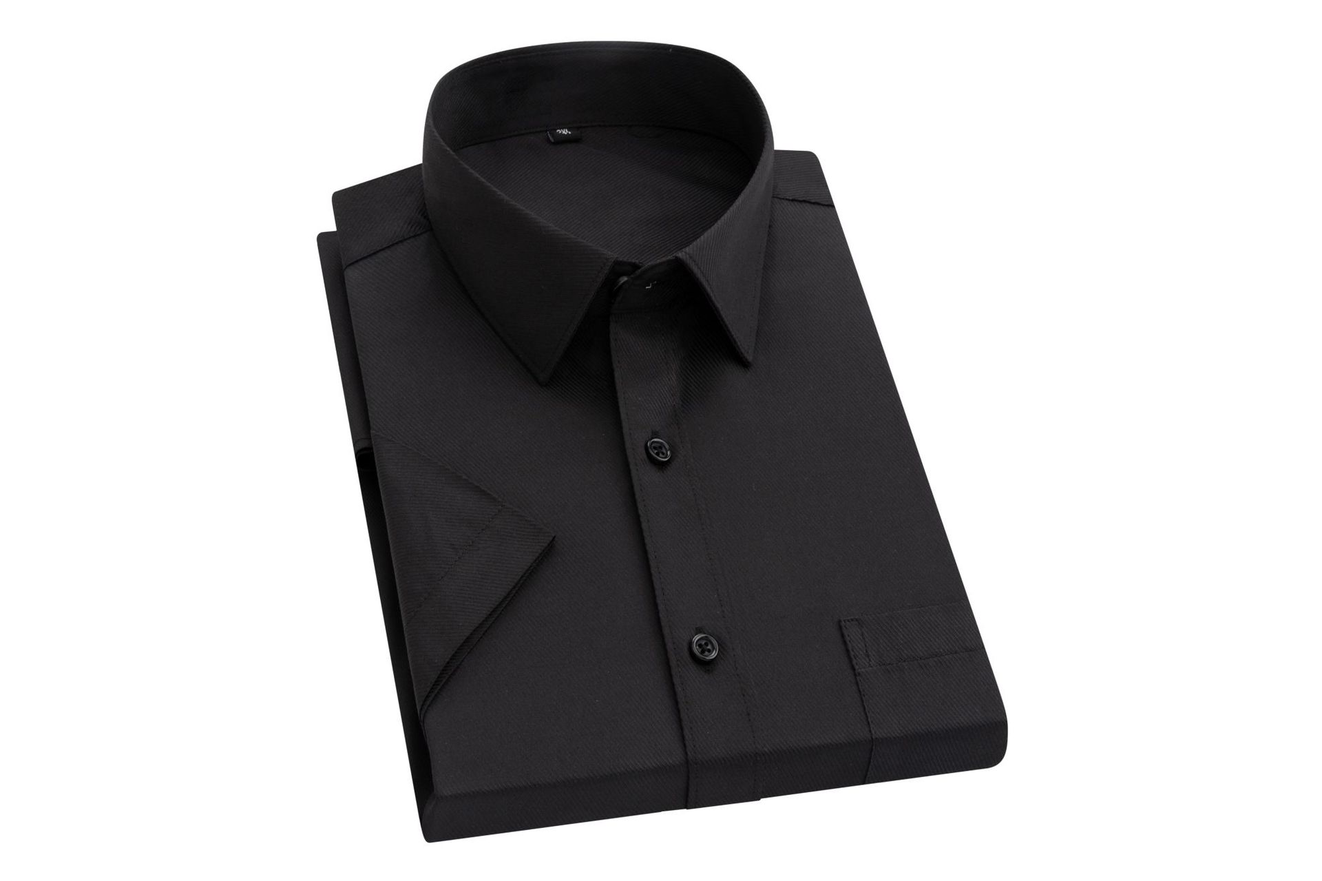 Summer Short Sleeved Shirt Mens White Business Shirt Formal Dress Work T Shirts - Bild 27 von 32