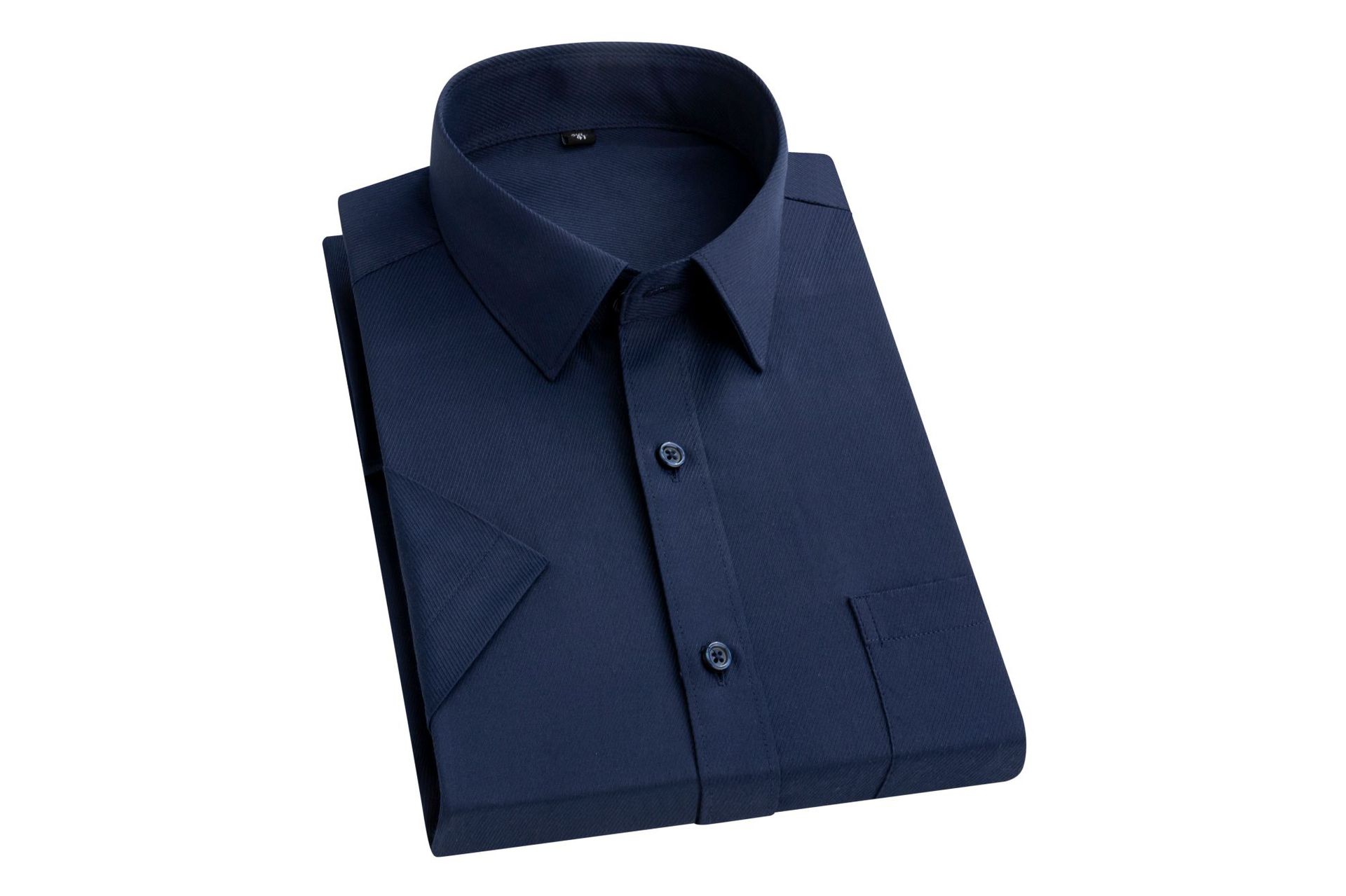 Summer Short Sleeved Shirt Mens White Business Shirt Formal Dress Work T Shirts - Bild 28 von 32