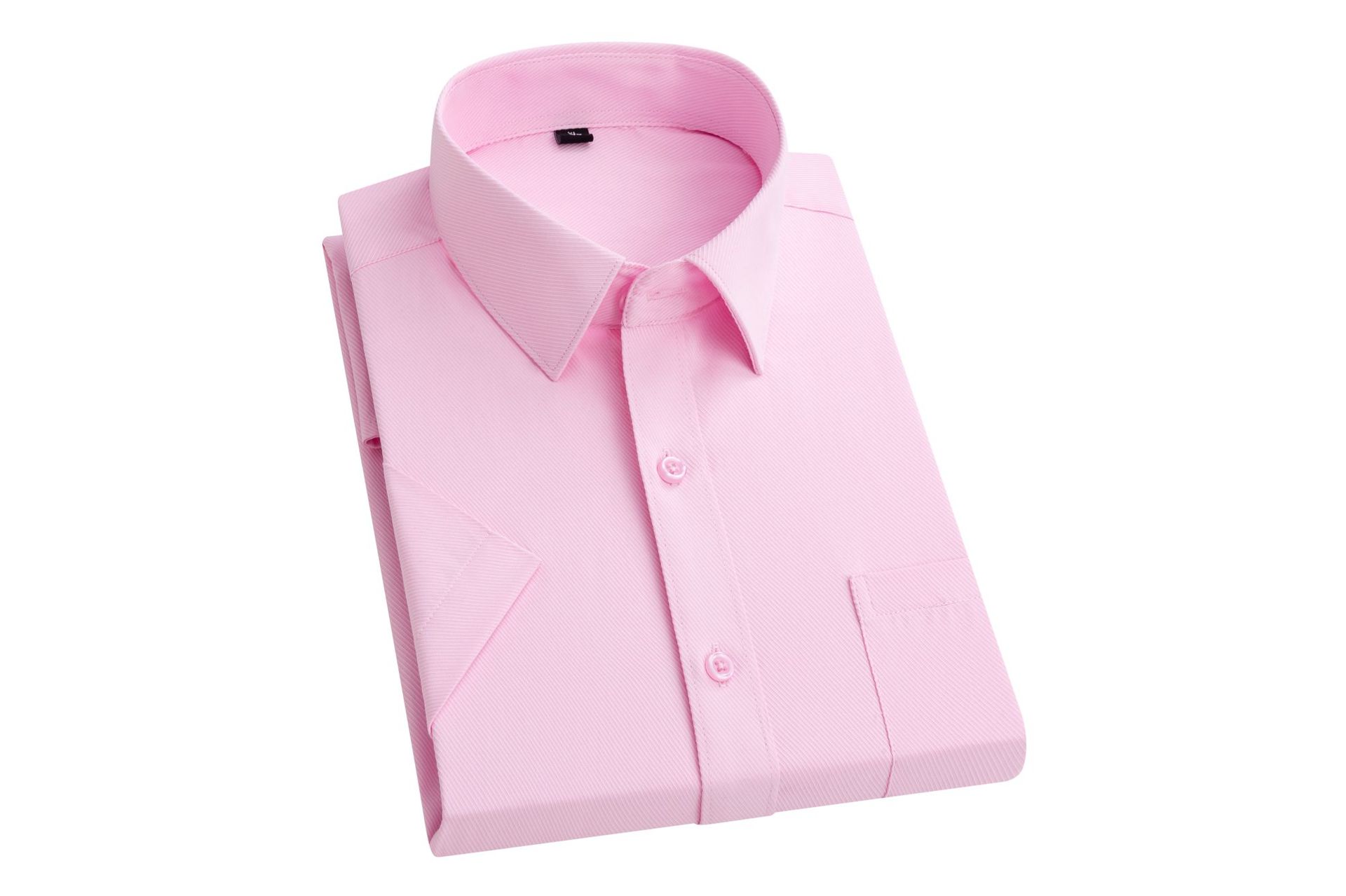 Summer Short Sleeved Shirt Mens White Business Shirt Formal Dress Work T Shirts - Bild 29 von 32
