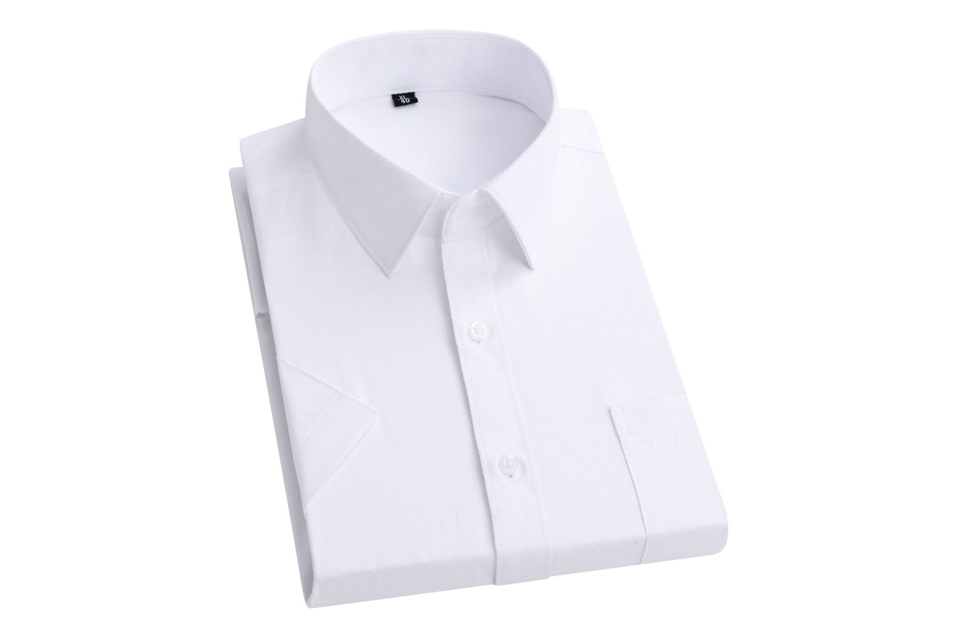 Summer Short Sleeved Shirt Mens White Business Shirt Formal Dress Work T Shirts - Bild 30 von 32