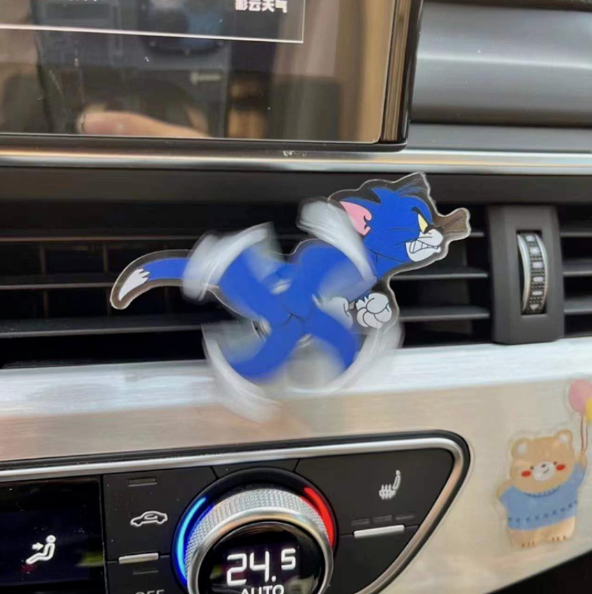 Tom and Jerry Chase Car Air Conditioning Vent Decoration Windmill Cartoon decor*