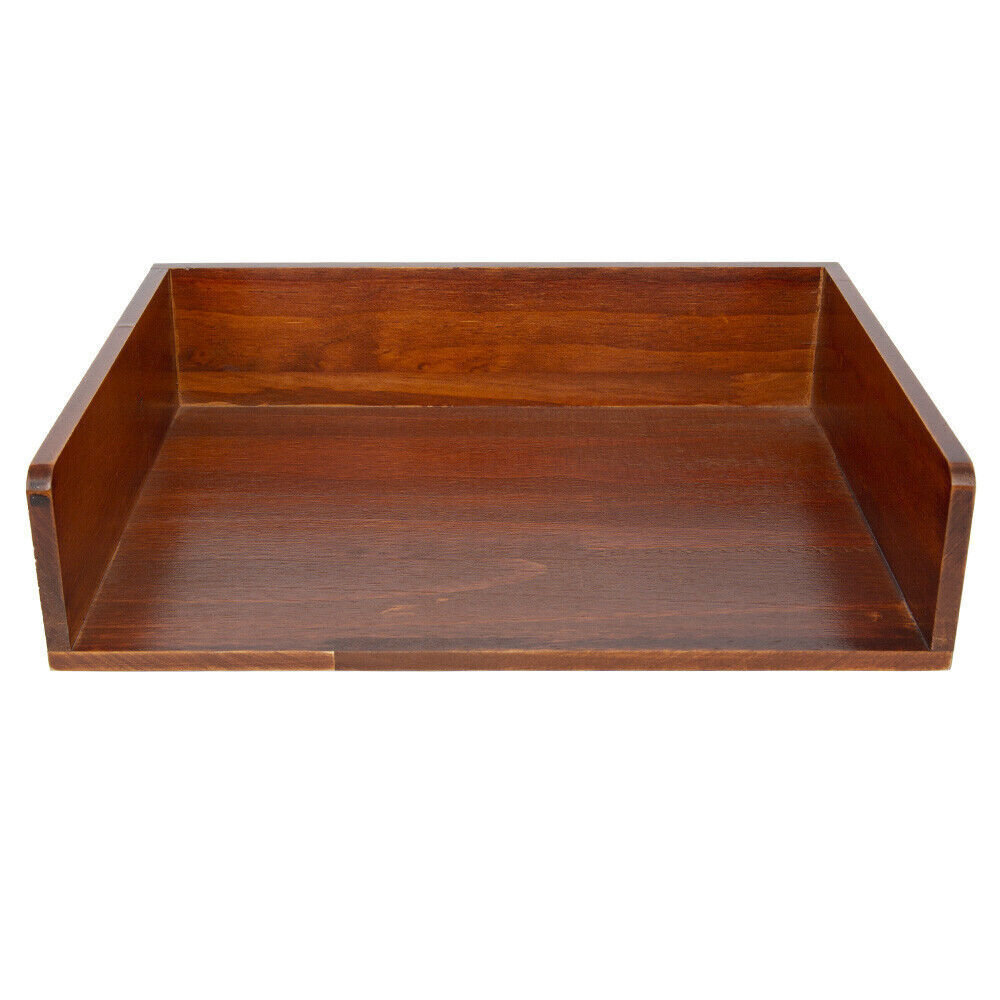 New Tray A4 Paper Document Storage Box 1-4 PCS Wooden Desk Tabletop Storage Tray