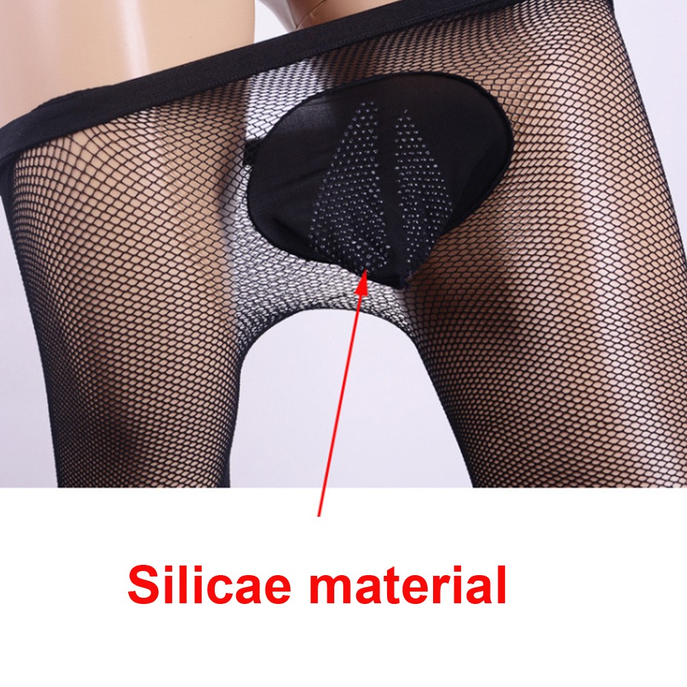 Stylish Men's Sexy Fishnet Sheer Pantyhose Lingerie Stockings Tights Underwear - Picture 26 of 40