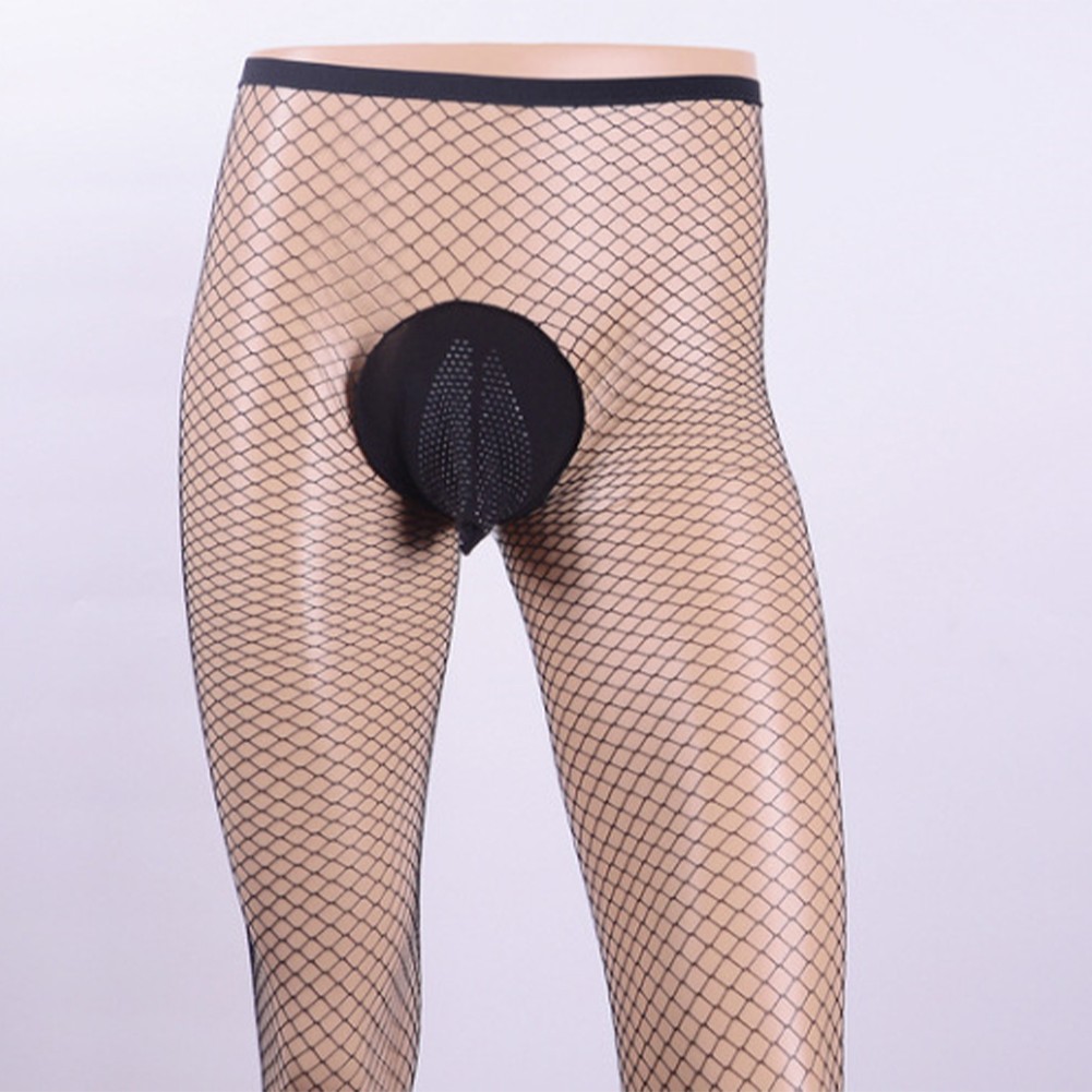 Stylish Men's Sexy Fishnet Sheer Pantyhose Lingerie Stockings Tights Underwear - Picture 34 of 40