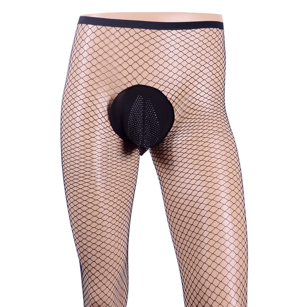 Stylish Men's Sexy Fishnet Sheer Pantyhose Lingerie Stockings Tights Underwear - Picture 35 of 40