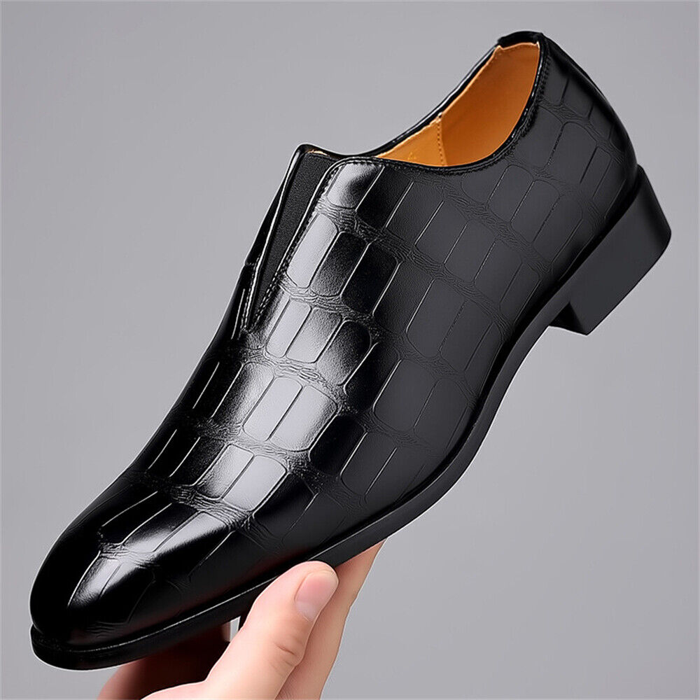New Mens Loafers Non-Slip Dress Shoes Wedding Casual Business Shoes