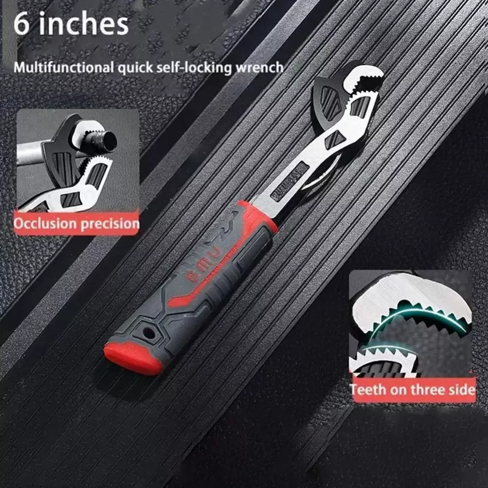 Universal Self Tightening Wrench Time-Saving Tool for Water Pipe Plumbing Repair