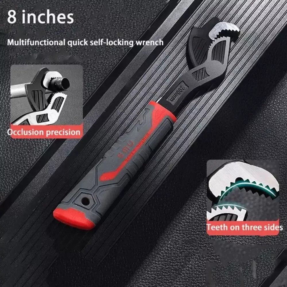Universal Self Tightening Wrench Time-Saving Tool for Water Pipe Plumbing Repair