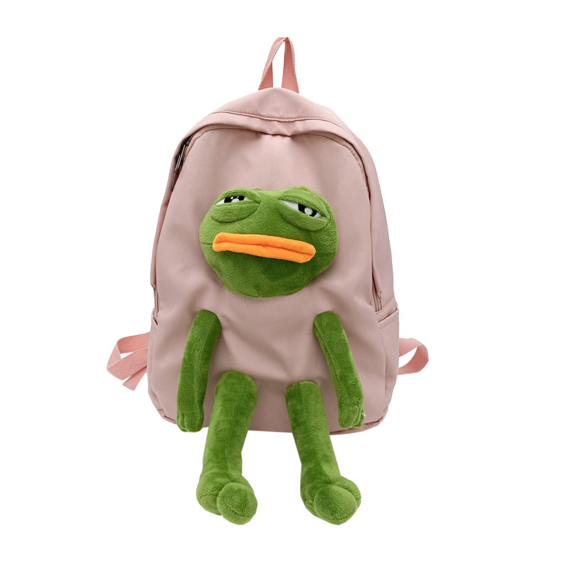 Mochila de muñeca de peluche Sad Frog 2025 divertida linda bolsa de gran capacidad - Imagen 26 de 31