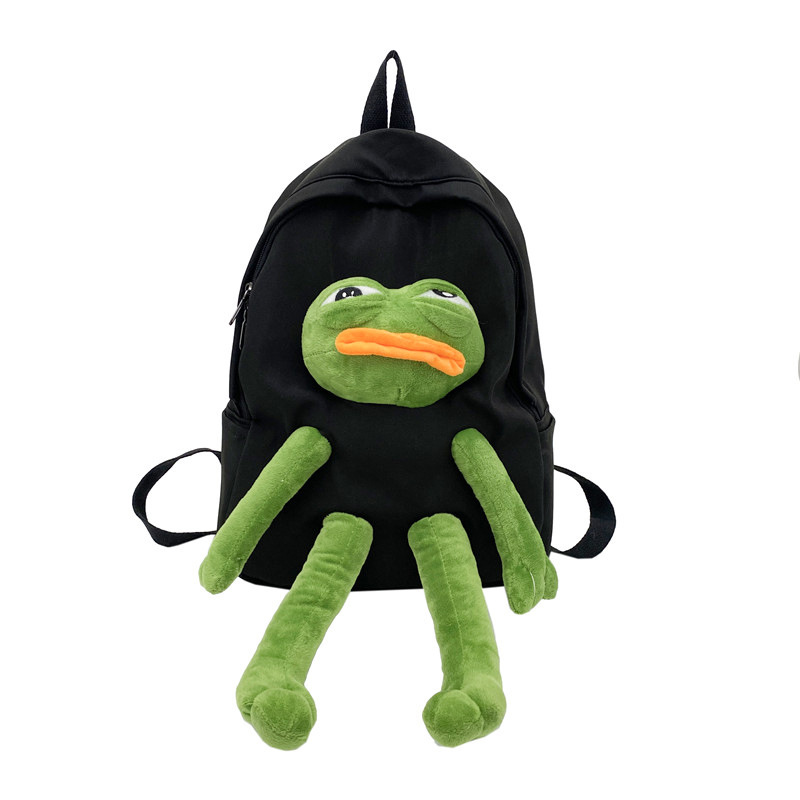 Mochila de muñeca de peluche Sad Frog 2025 divertida linda bolsa de gran capacidad - Imagen 27 de 31