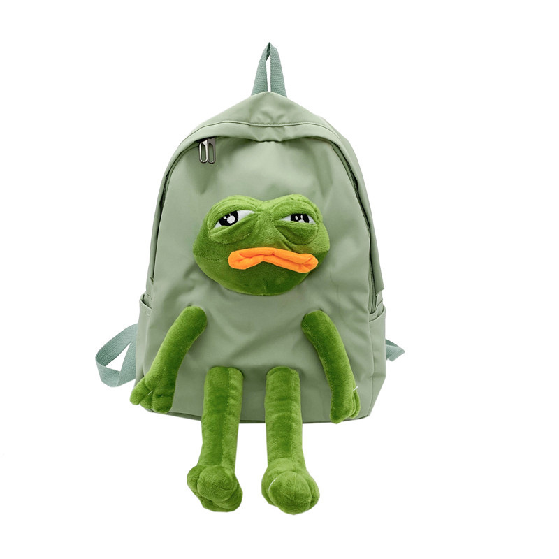 Mochila de muñeca de peluche Sad Frog 2025 divertida linda bolsa de gran capacidad - Imagen 30 de 31