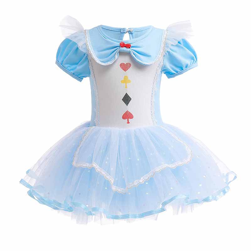 Girls Ballerina Ballet Dance Dress Elsa Snow White Leotard Tutu Skirts Costumes - Picture 26 of 64