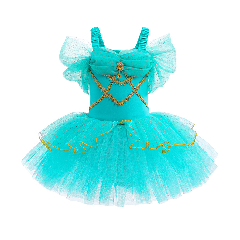 Girls Ballerina Ballet Dance Dress Elsa Snow White Leotard Tutu Skirts Costumes - Picture 27 of 64