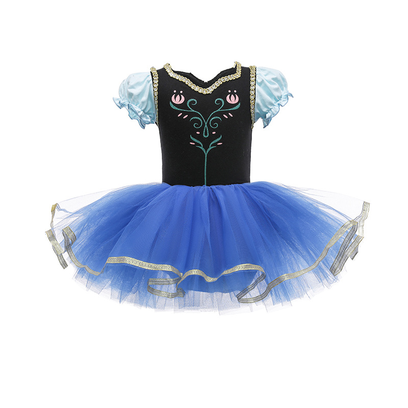 Girls Ballerina Ballet Dance Dress Elsa Snow White Leotard Tutu Skirts Costumes - Picture 30 of 64