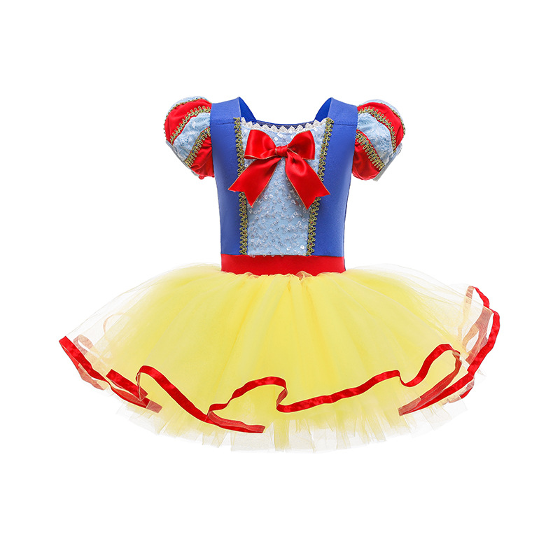 Girls Ballerina Ballet Dance Dress Elsa Snow White Leotard Tutu Skirts Costumes - Picture 32 of 64