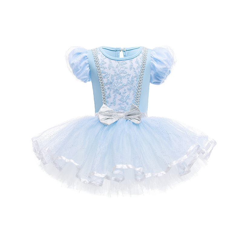 Girls Ballerina Ballet Dance Dress Elsa Snow White Leotard Tutu Skirts Costumes