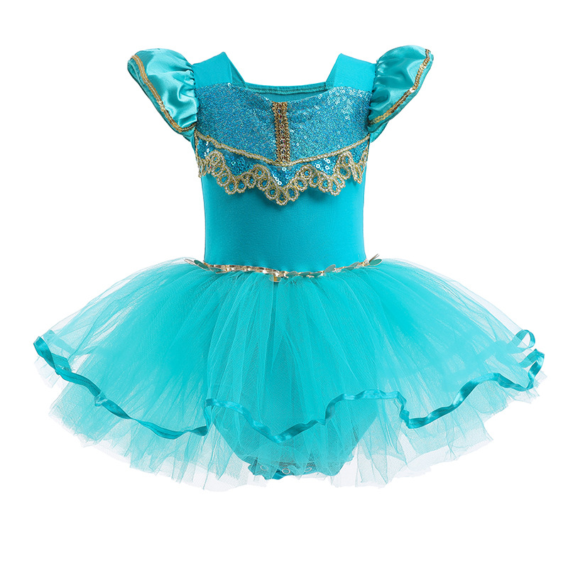 Girls Ballerina Ballet Dance Dress Elsa Snow White Leotard Tutu Skirts Costumes - Picture 40 of 64