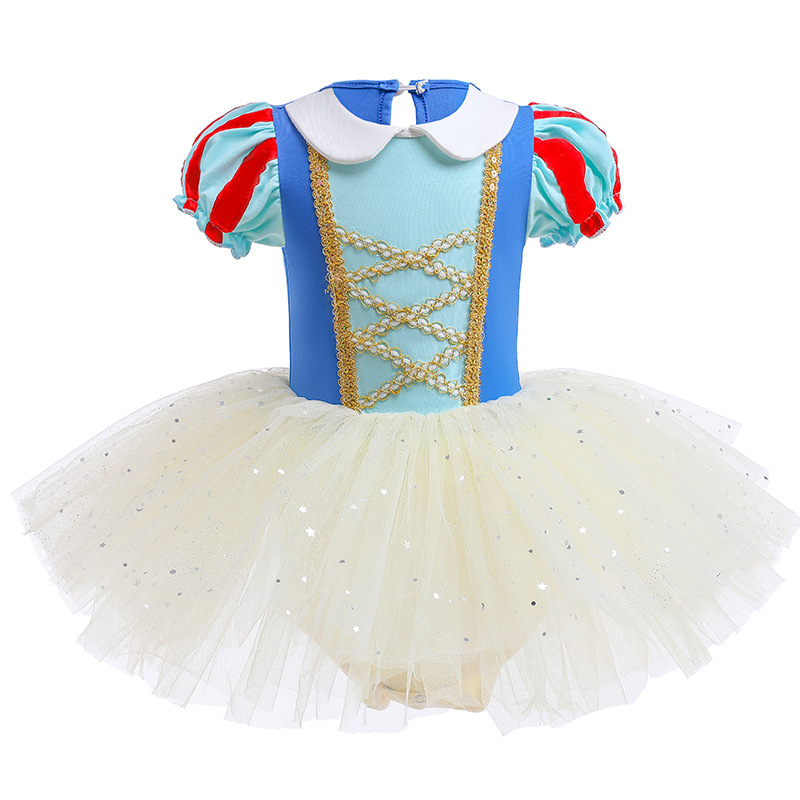 Girls Ballerina Ballet Dance Dress Elsa Snow White Leotard Tutu Skirts Costumes - Picture 42 of 64