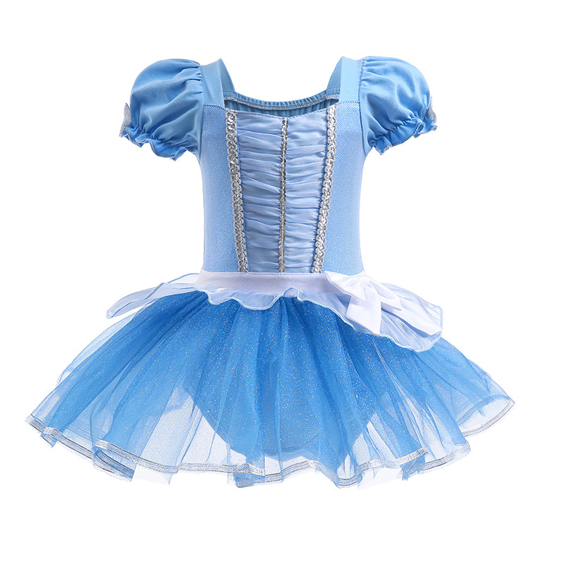 Girls Ballerina Ballet Dance Dress Elsa Snow White Leotard Tutu Skirts Costumes - Picture 47 of 64
