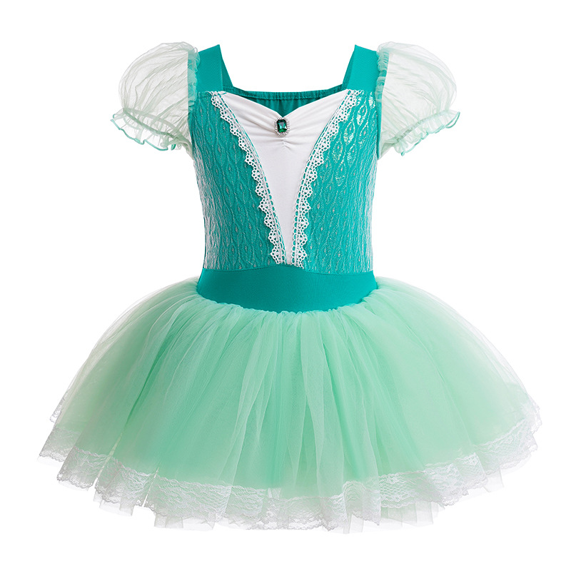 Girls Ballerina Ballet Dance Dress Elsa Snow White Leotard Tutu Skirts Costumes - Picture 50 of 64