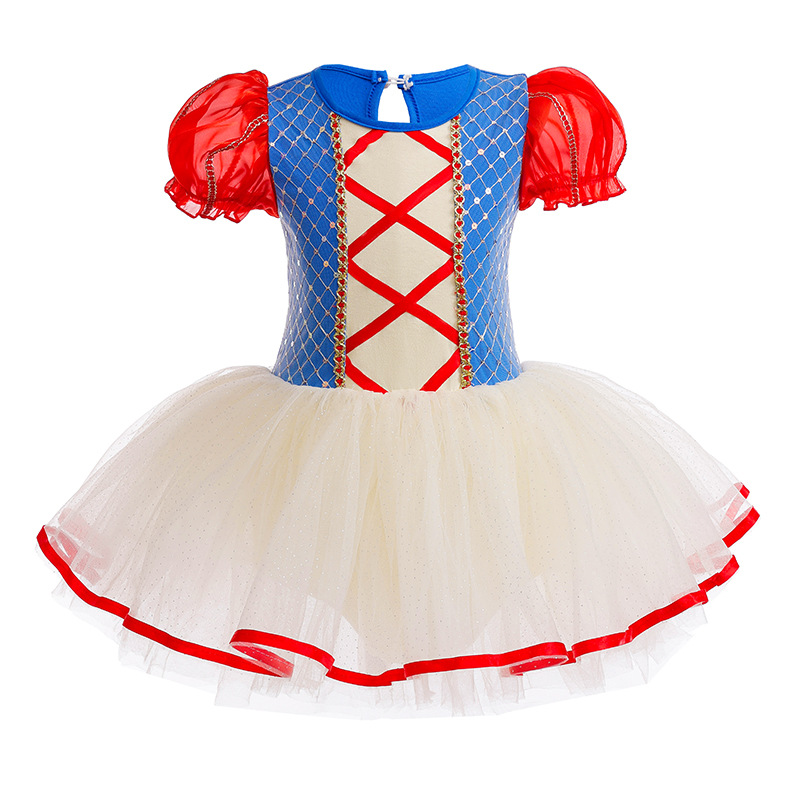 Girls Ballerina Ballet Dance Dress Elsa Snow White Leotard Tutu Skirts Costumes - Picture 53 of 64