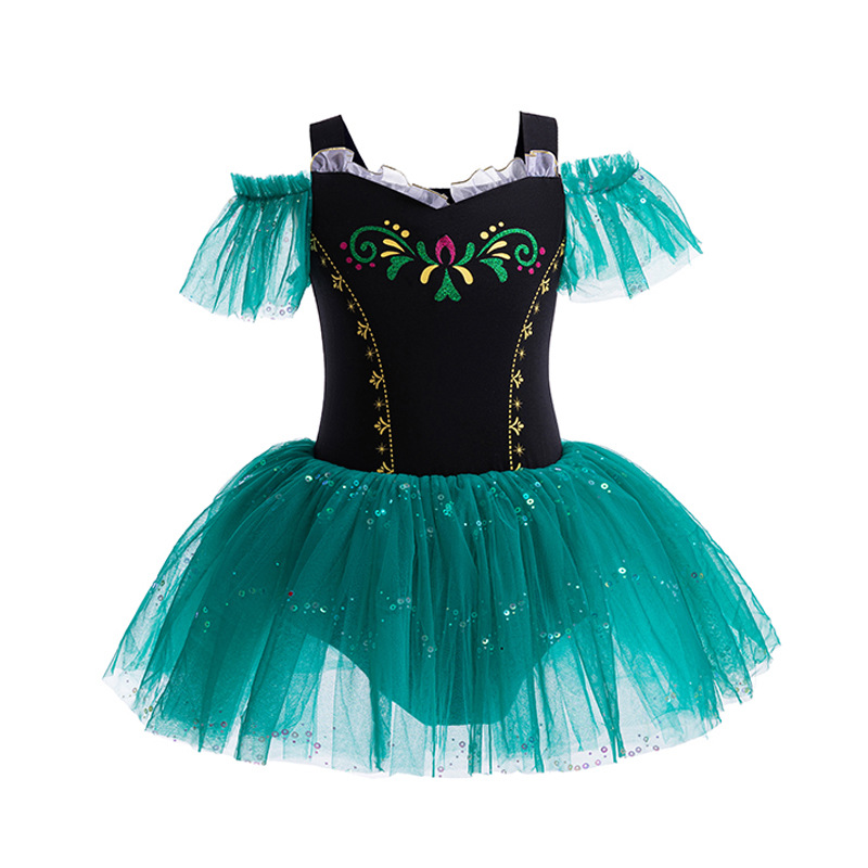 Girls Ballerina Ballet Dance Dress Elsa Snow White Leotard Tutu Skirts Costumes - Picture 56 of 64