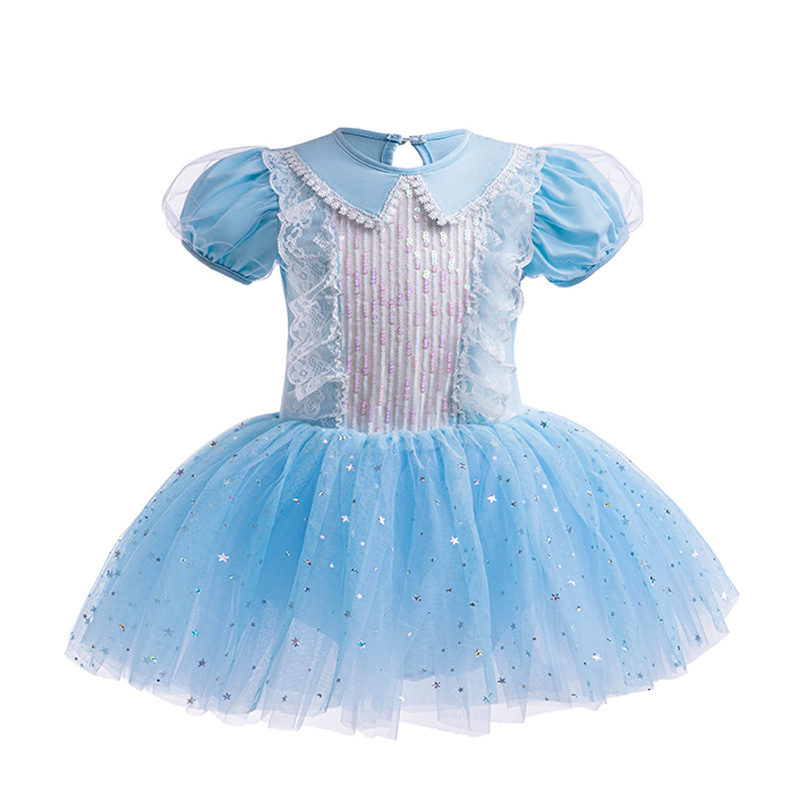 Girls Ballerina Ballet Dance Dress Elsa Snow White Leotard Tutu Skirts Costumes - Picture 58 of 64