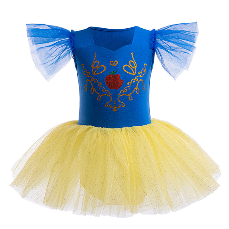 Girls Ballerina Ballet Dance Dress Elsa Snow White Leotard Tutu Skirts Costumes - Picture 64 of 64