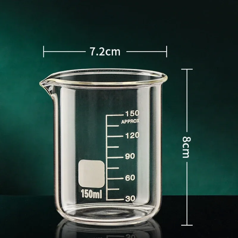 Taza Medidora de Vidrio Alto Borosilicato Transparente Escala Taza Resistente al Calor - Imagen 23 de 26