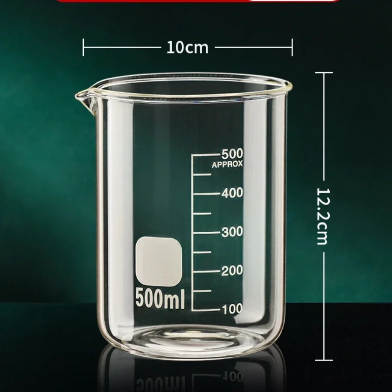Taza Medidora de Vidrio Alto Borosilicato Transparente Escala Taza Resistente al Calor - Imagen 25 de 26