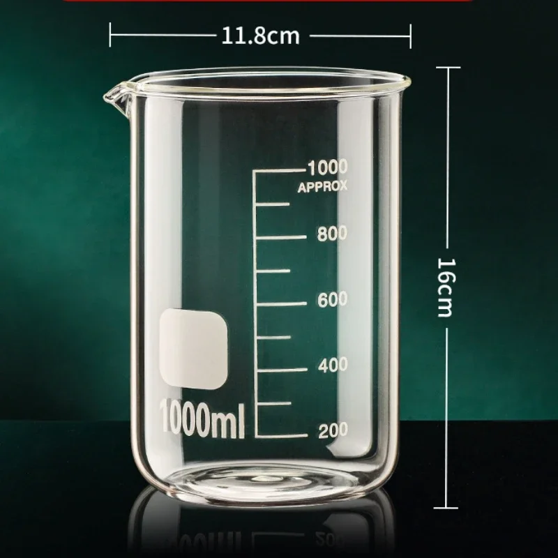 Taza Medidora de Vidrio Alto Borosilicato Transparente Escala Taza Resistente al Calor - Imagen 26 de 26