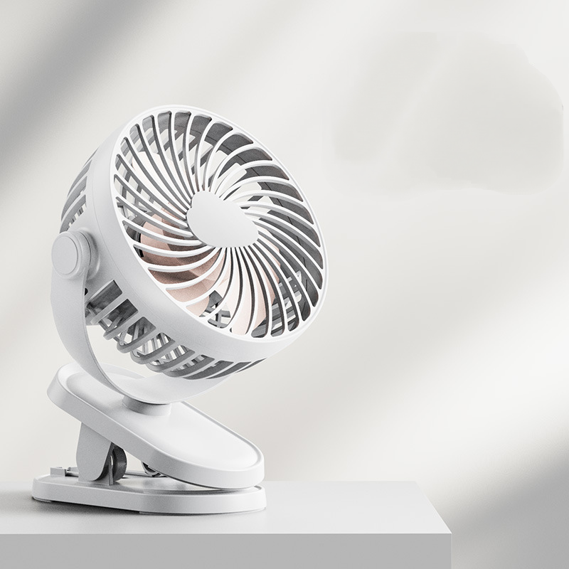 3 Speeds Portable Rechargeable Mini Cooling Fan USB Clip Desk Fan Baby Stroller - Picture 23 of 23